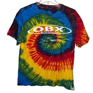 Hanes Comfort Soft Tie Dye Outer Banks OBX Unisex T-shirt Size Medium